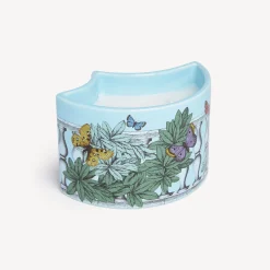 Discount Candela Profumata Nel Vaso Nel Mentre - Decoro Farfalle E Balaustra - Fragranza Giardino Segreto Candele Profumate