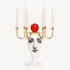 Hot Candelabro Sul Tardi - Decoro Peccato Originale - Fragranza Frutto Proibito Candele Profumate