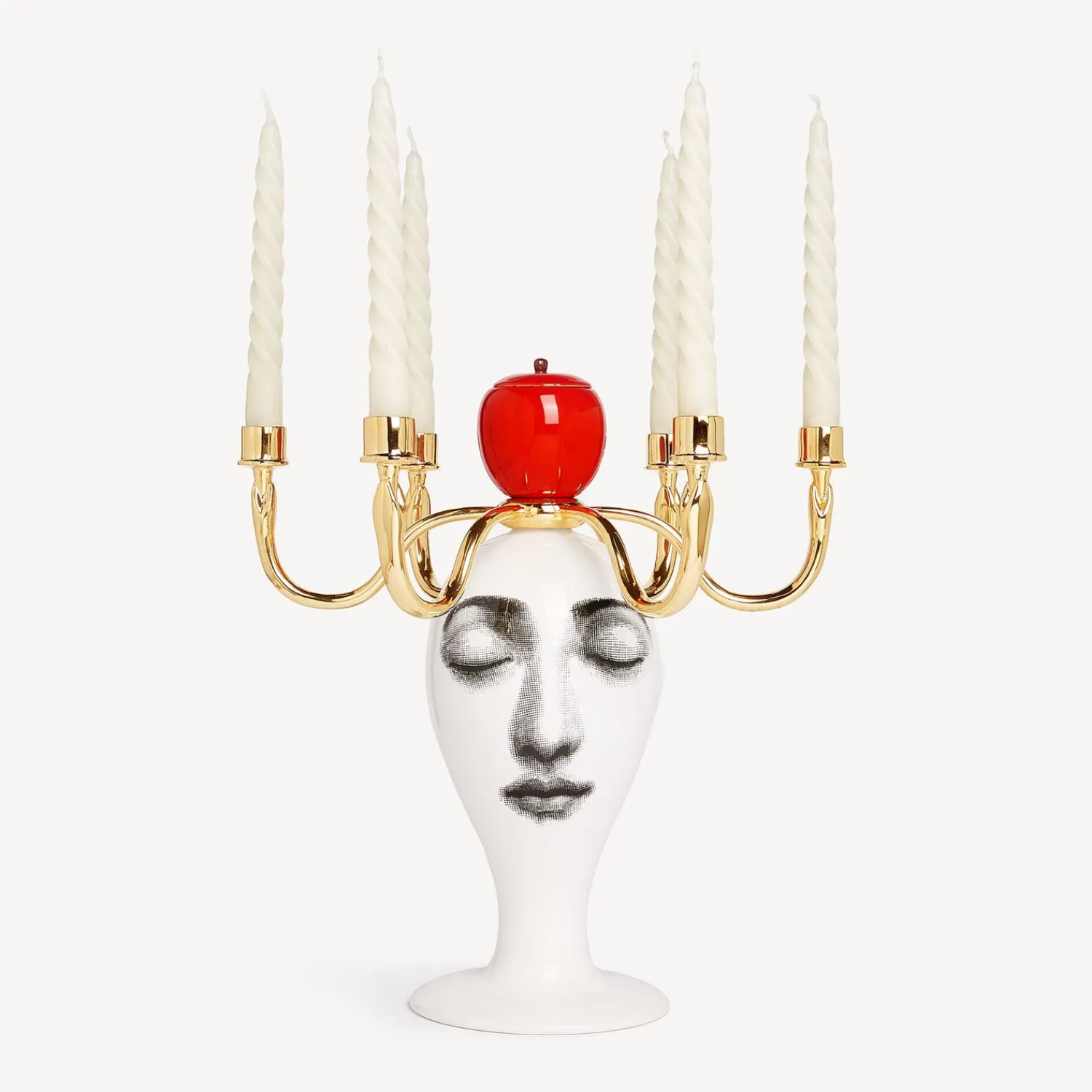 Hot Candelabro Sul Tardi - Decoro Peccato Originale - Fragranza Frutto Proibito Candele Profumate