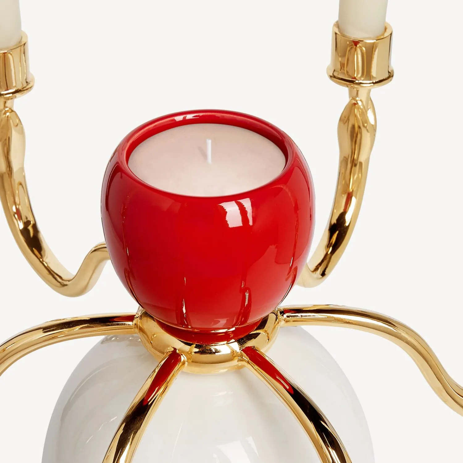 Hot Candelabro Sul Tardi - Decoro Peccato Originale - Fragranza Frutto Proibito Candele Profumate