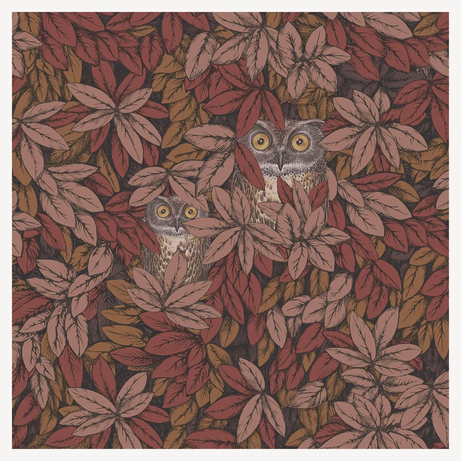 Best Carta Da Parati Foglie E Civette Sfondo