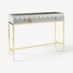 Discount Consolle Con Cassetto Musciarabia Con Rose Console Di Archiviazione