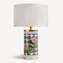 New Lampada Piccola Musciarabia Con Rose Lampade E Paralumi