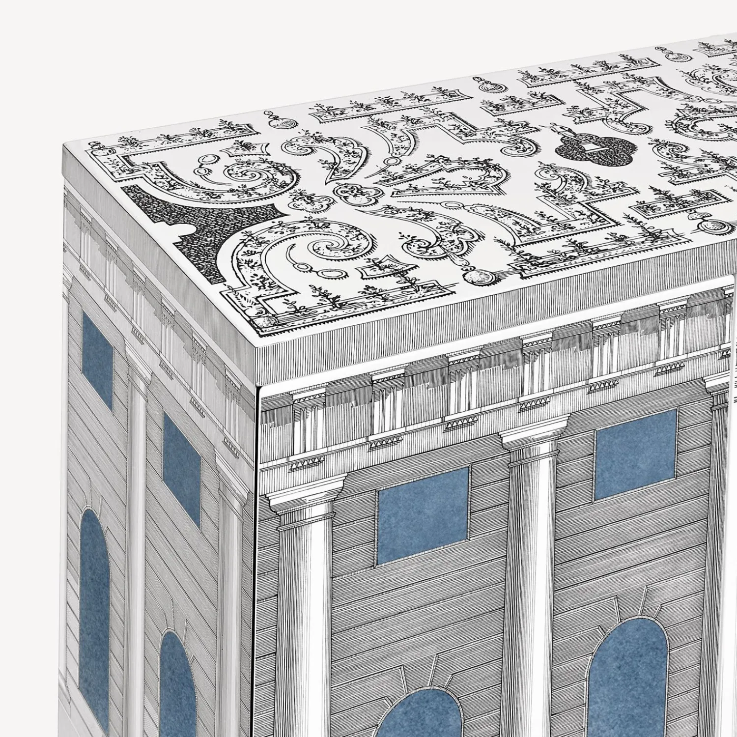 Cheap Madia Piccola Rialzata Architettura Celeste Armadietti