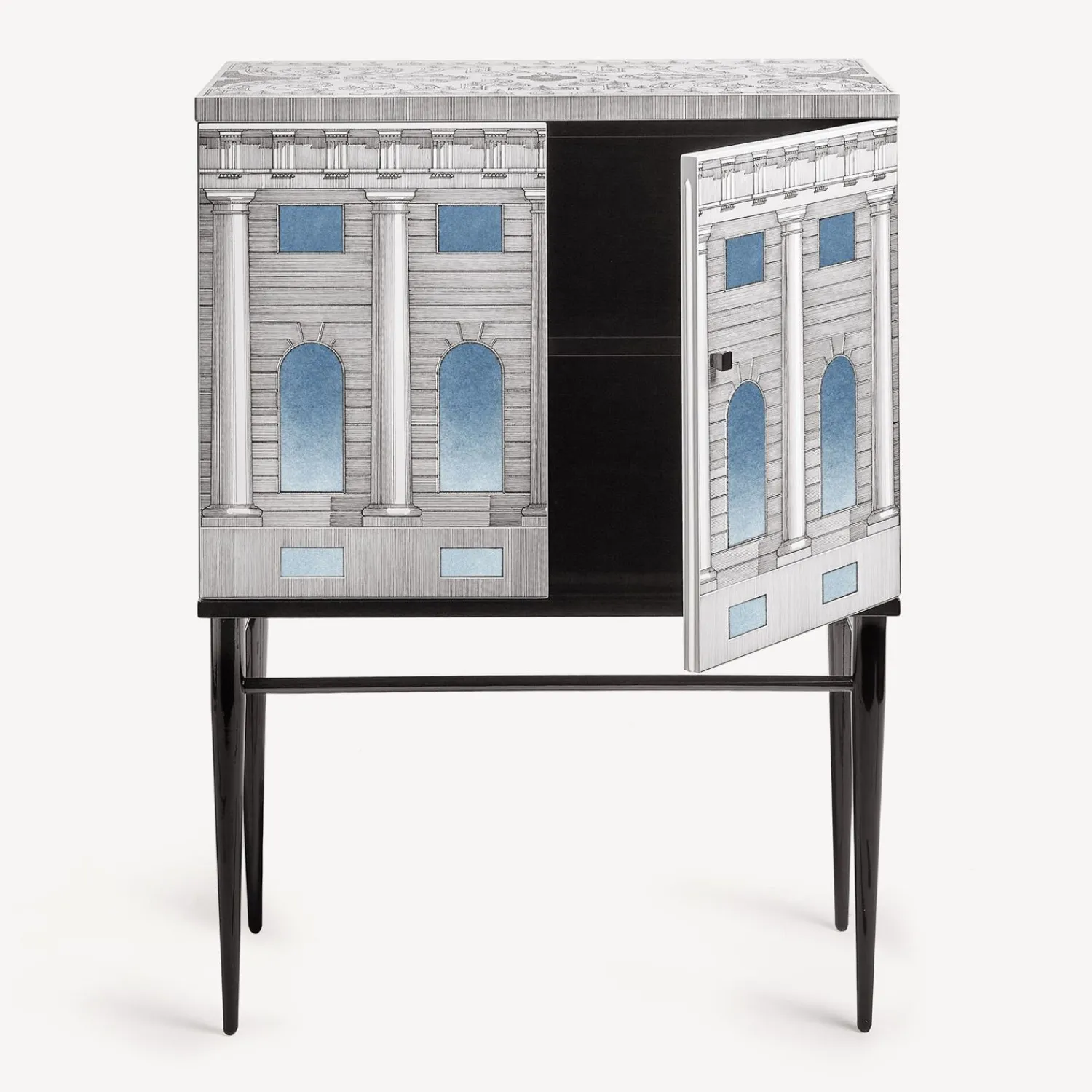 Cheap Madia Piccola Rialzata Architettura Celeste Armadietti