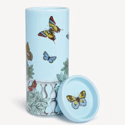 Clearance Nel Mentre Set Di Tre Candele Profumate - Decoro Farfalle E Balaustra - Fragranza Giardino Segreto Candele Profumate