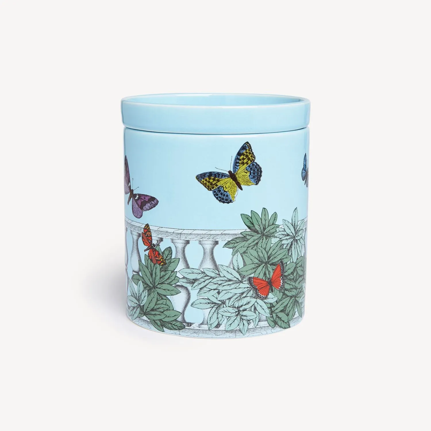 Clearance Nel Mentre Set Di Tre Candele Profumate - Decoro Farfalle E Balaustra - Fragranza Giardino Segreto Candele Profumate