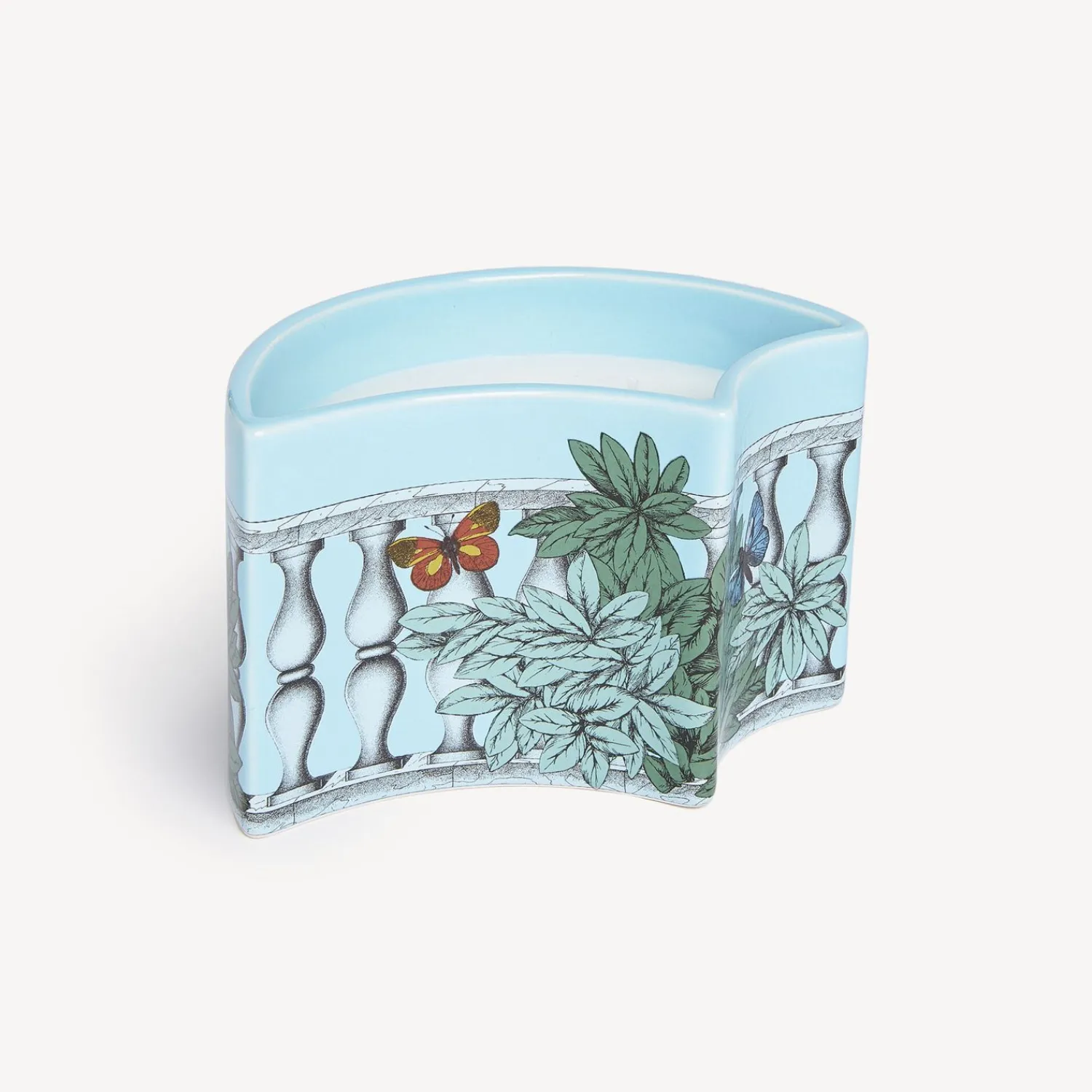 Clearance Nel Mentre Set Di Tre Candele Profumate - Decoro Farfalle E Balaustra - Fragranza Giardino Segreto Candele Profumate