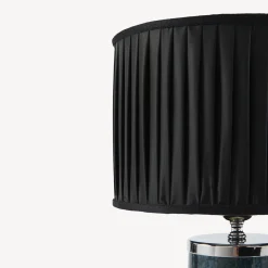 Outlet Paralume Cilindrico In Tessuto Plissettato Lampade E Paralumi