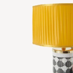 Discount Paralume Semicilindrico In Tessuto Plissettato Lampade E Paralumi