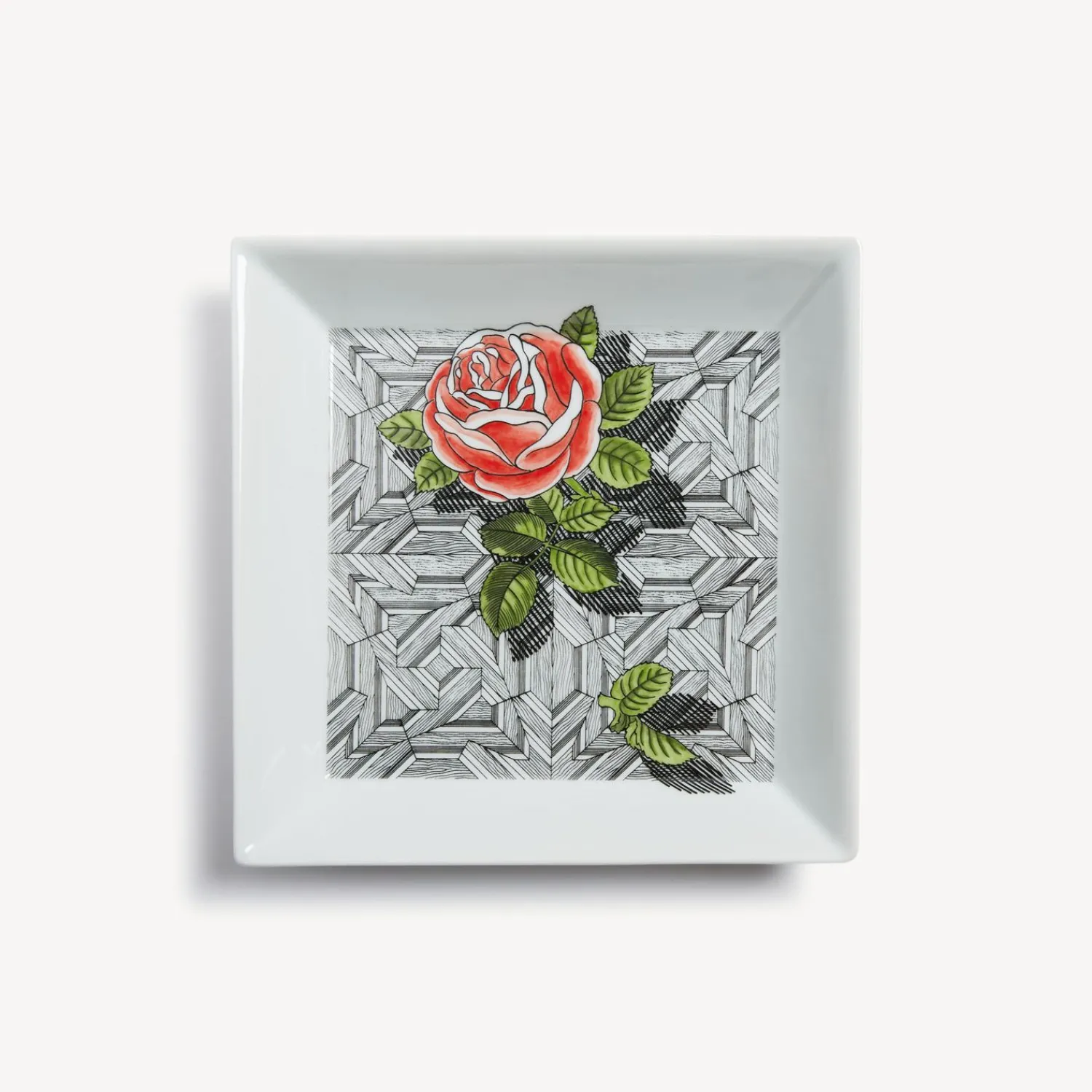 Sale Piatto Quadrato Musciarabia Con Rose Piatti Decorativi