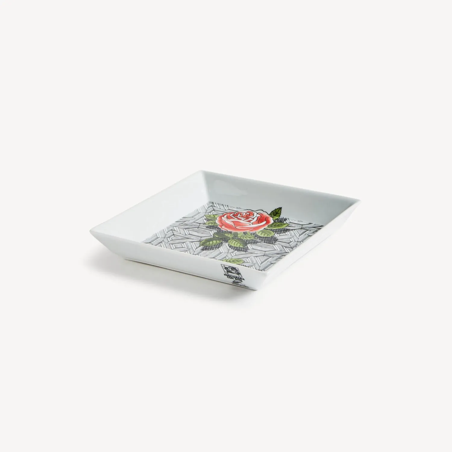 Sale Piatto Quadrato Musciarabia Con Rose Piatti Decorativi