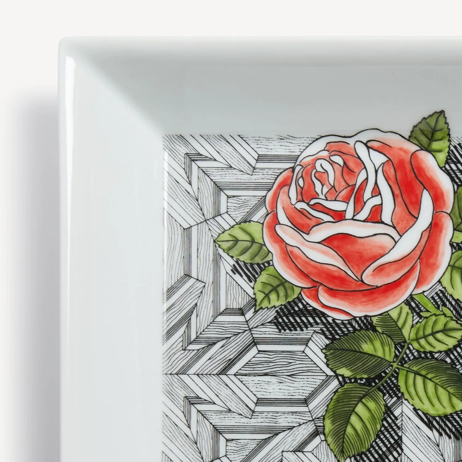 Sale Piatto Quadrato Musciarabia Con Rose Piatti Decorativi