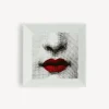Online Piatto Quadrato Red Lips - Tema E Variazioni N.397 Piatti Decorativi