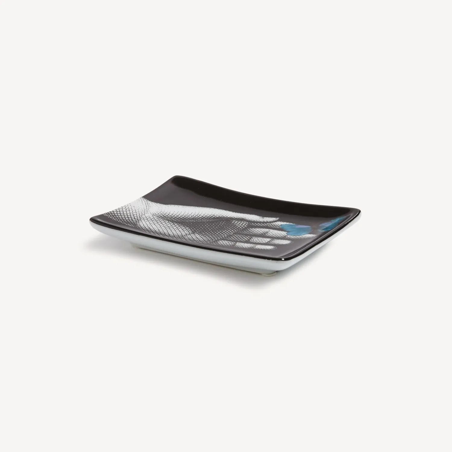 Shop Posacenere Mano Blu Farfalla Posacenere Di Design