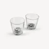 Discount Set 2 Bicchieri Occhio E Bocca Bicchieri E Sottobicchieri