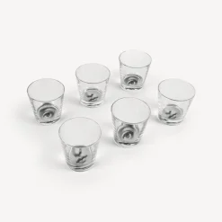 Flash Sale Set 6 Bicchieri Occhio E Bocca Bicchieri E Sottobicchieri