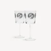 Shop Set 2 Calici Vino Cammei Bicchieri E Sottobicchieri
