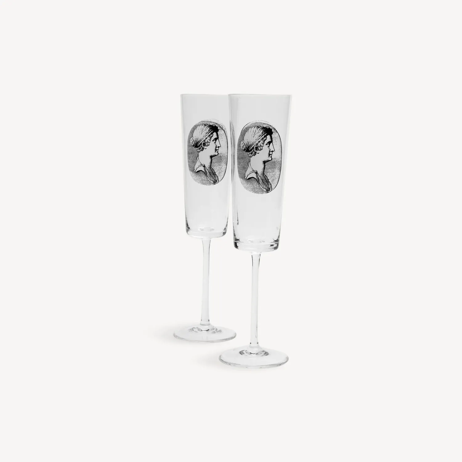 Cheap Set 2 Flauti Cammei Bicchieri E Sottobicchieri
