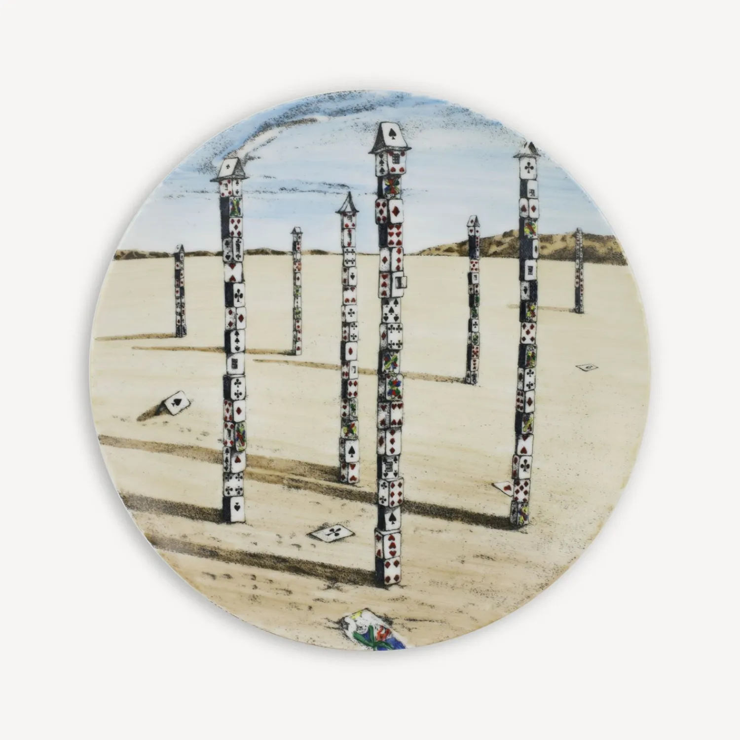 Outlet Set 12 Piatti Citta Di Carte Piatti Decorativi