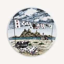 Outlet Set 12 Piatti Citta Di Carte Piatti Decorativi