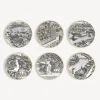 Outlet Set 6 Piatti Citta D'Italia Piatti Decorativi