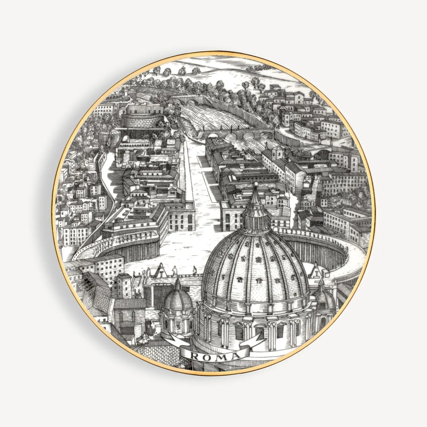 Outlet Set 6 Piatti Citta D'Italia Piatti Decorativi