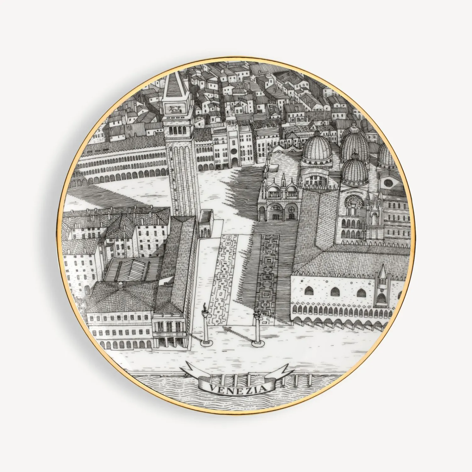 Outlet Set 6 Piatti Citta D'Italia Piatti Decorativi