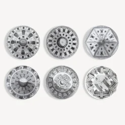 Outlet Set 6 Piatti Cortili Piatti Decorativi