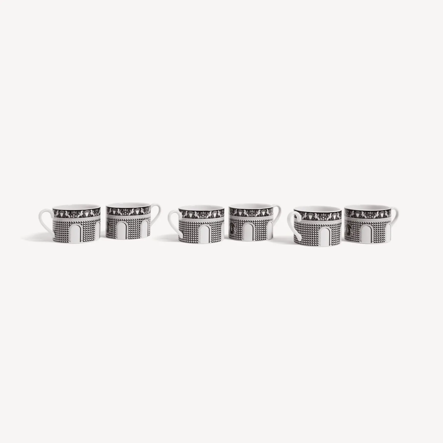 New Set 6 Tazze Da Te Facciata Quattrocentesca Set Da Te E Caffe