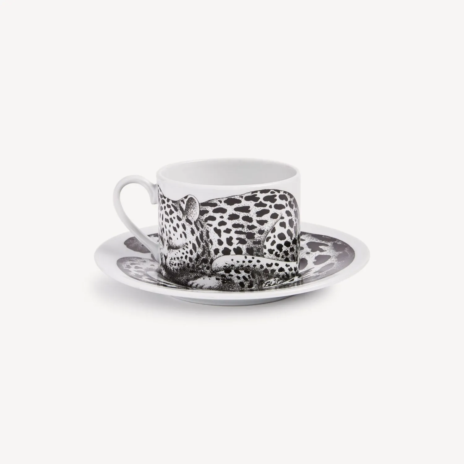 Online Tazza Da Te Alta Fedelta Pelle Leopardato Set Da Te E Caffe