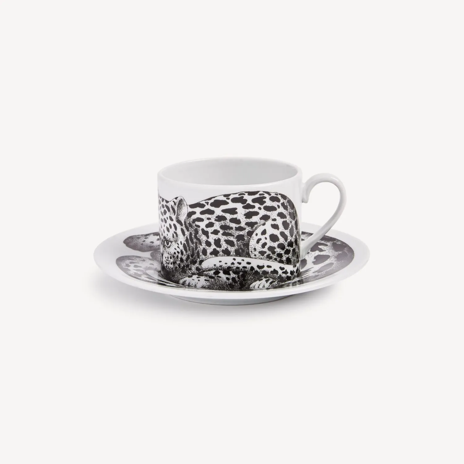 Online Tazza Da Te Alta Fedelta Pelle Leopardato Set Da Te E Caffe