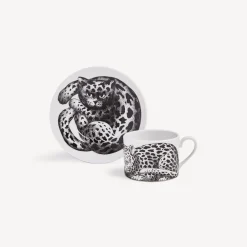 Online Tazza Da Te Alta Fedelta Pelle Leopardato Set Da Te E Caffe