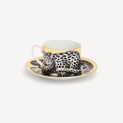 Outlet Tazza Te Alta Fedelta Leopardato Set Da Te E Caffe