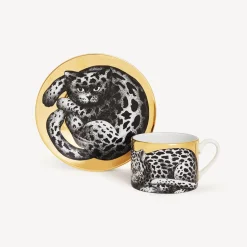 Outlet Tazza Te Alta Fedelta Leopardato Set Da Te E Caffe