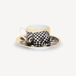 Discount Tazza Te Alta Fedelta Quadrettato Set Da Te E Caffe