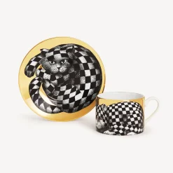 Discount Tazza Te Alta Fedelta Quadrettato Set Da Te E Caffe