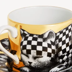 Discount Tazza Te Alta Fedelta Quadrettato Set Da Te E Caffe