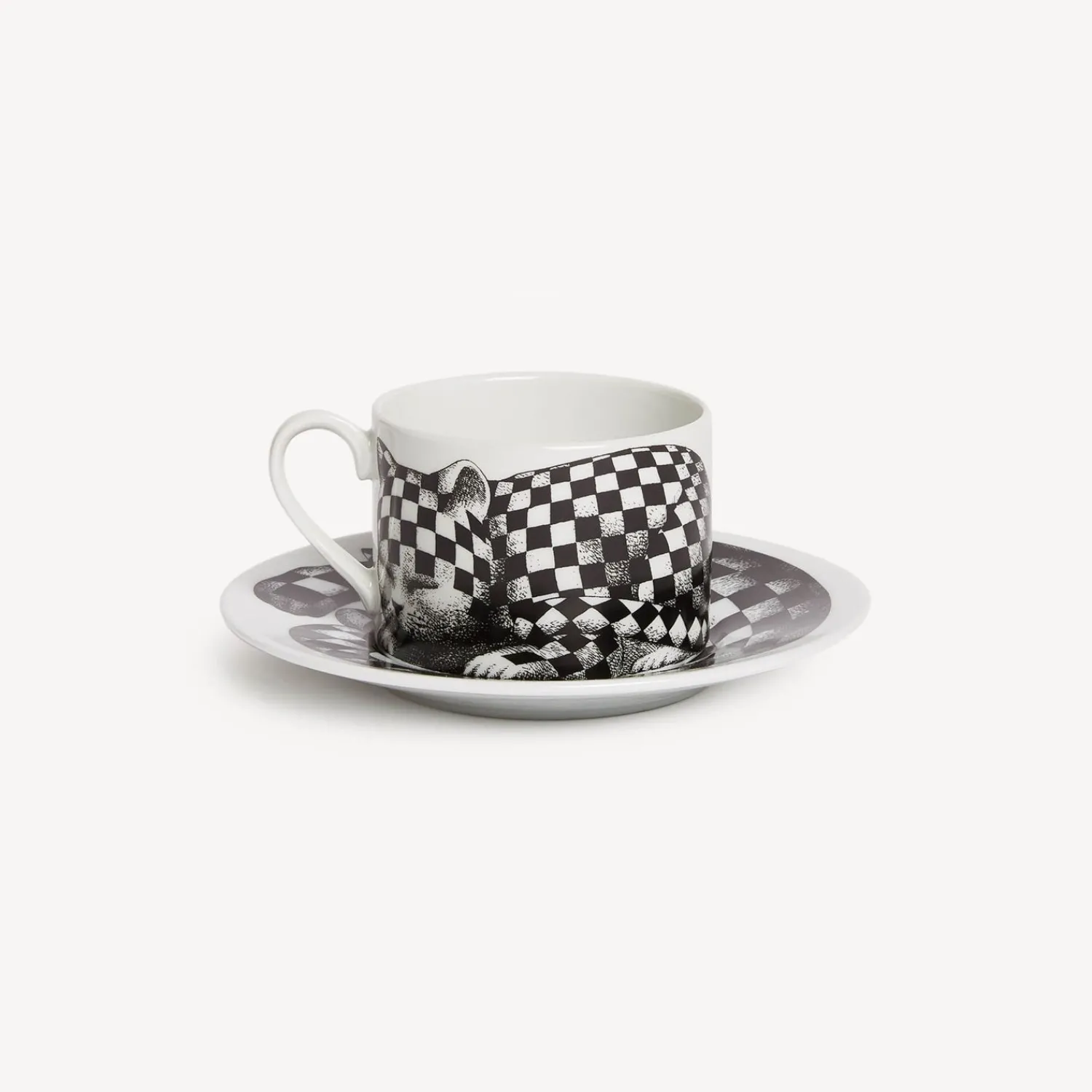 Discount Tazza Te Alta Fedelta Quadretato Set Da Te E Caffe