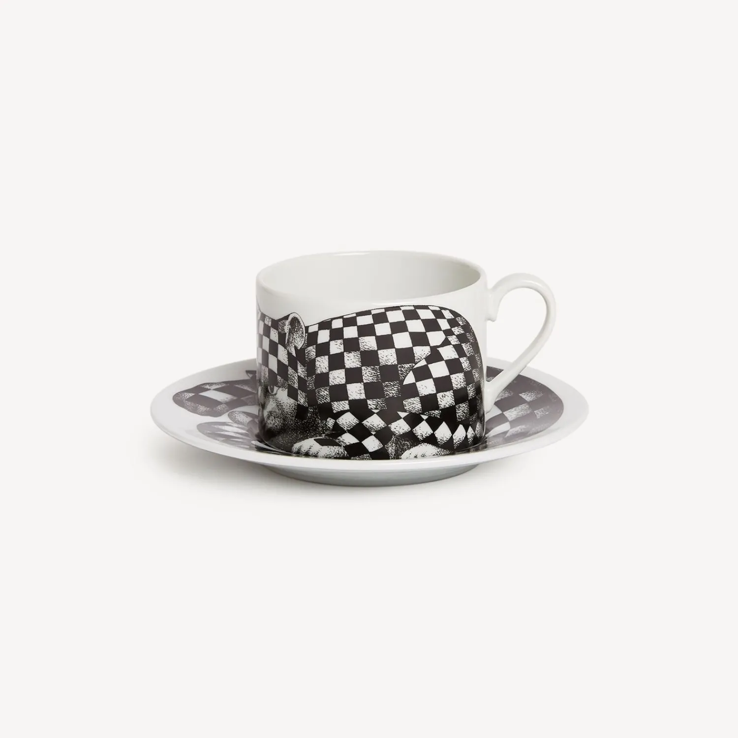Discount Tazza Te Alta Fedelta Quadretato Set Da Te E Caffe