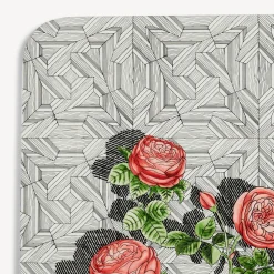 Hot Vassoio Musciarabia Con Rose Vassoi E Pliants Decorativi