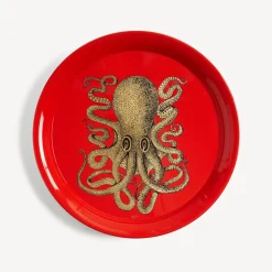 Sale Vassoio Polipo Oro Vassoi E Pliants Decorativi