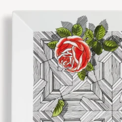 Hot Vassoio Quadrato Musciarabia Con Rose Vassoi Decorativi