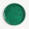 Outlet Vassoio Verde Malachite Vassoi E Pliants Decorativi
